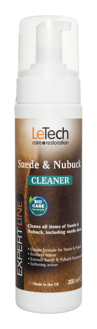 LeTech Suede & Nubuck Cleaner - пенный очиститель для замши и нубука, пенообразователь, 200 мл - 2