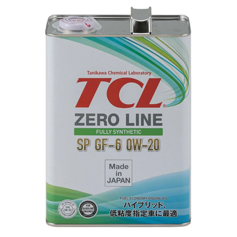 TCL Масло моторное TCL Zero Line Fully Synth, Fuel Economy, SP, GF-6, 0W-20, 4 л - 1