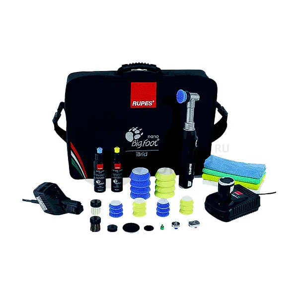 RUPES iBrid HR81ML - Полировальная машинка с набором для полировки, подошва 30 мм - 2