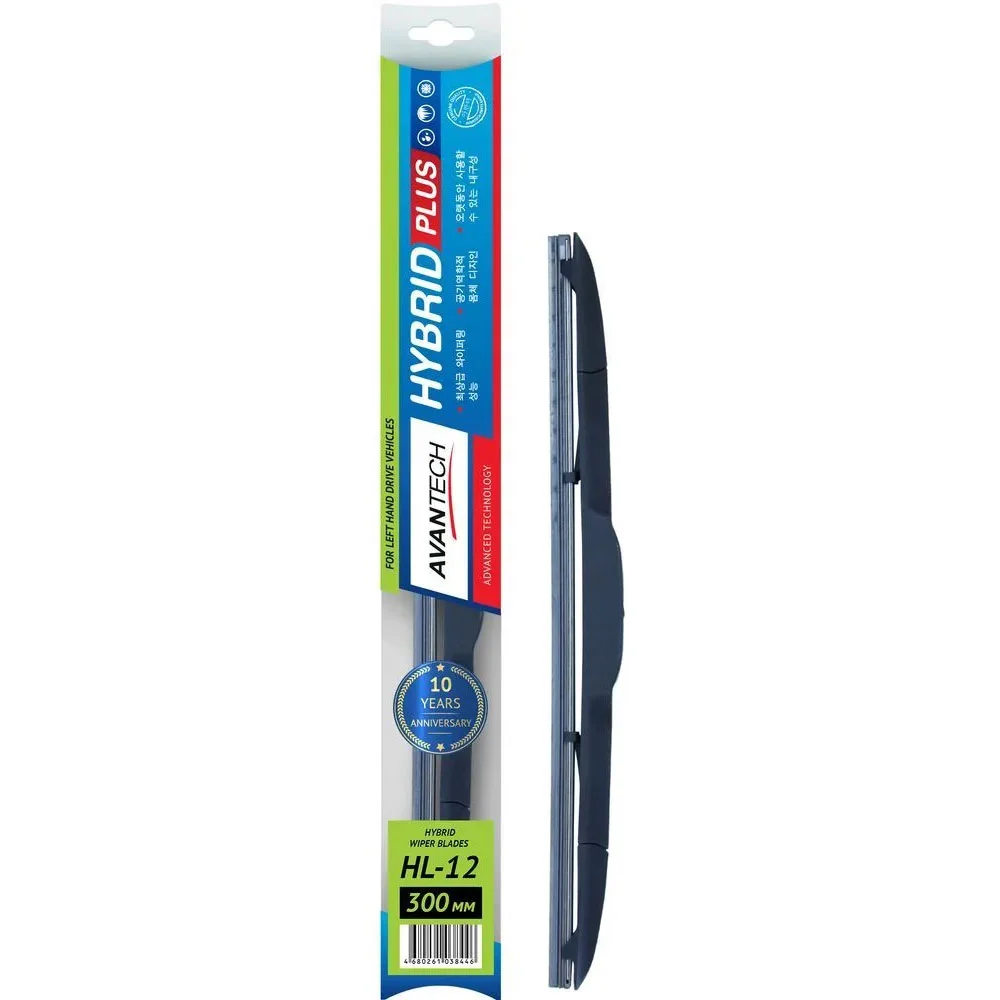 Avantech Щетка стеклоочистителя гибридная на левый руль Hybrid 300 мм (12") - 2