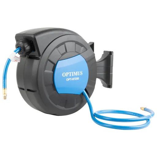 OPT-97250 Пневматическая катушка 15м со шлангом 10*16мм для подачи сжатого воздуха - 1