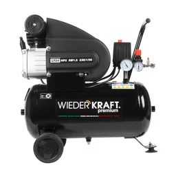 WDK-90225 Компрессор поршневой с прямым приводом 225 л/мин, 1.5 КВт, 220 В, ресивер 24 л