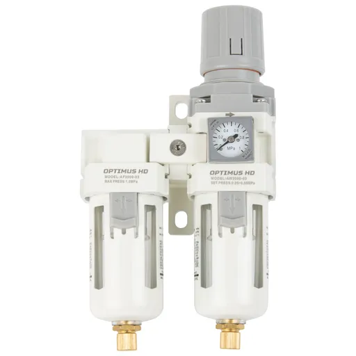 AFW3000-03 Блок подготовки воздуха 3/8" с влагоотделителем, регулятором и манометром - 1