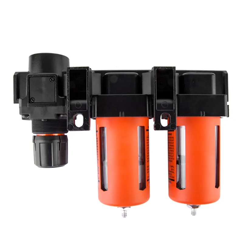 WDK-70740 Блок подготовки воздуха 1/2" двухступенчатый с влагомаслоотделителем, регулятором и маноме - 1