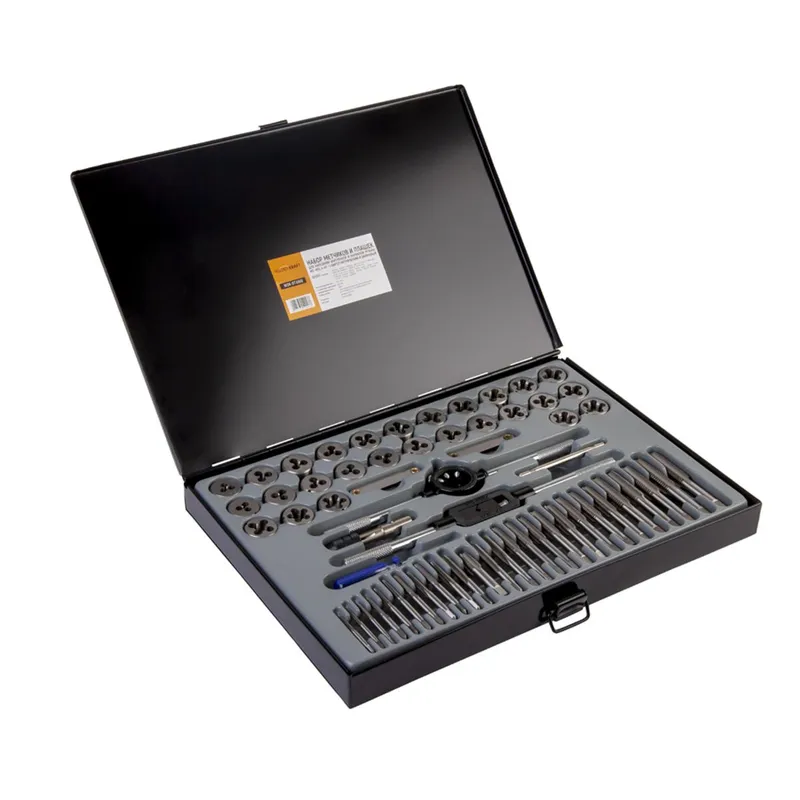 WDK-DT3060 Набор метчиков и плашек М3-М12, 4-40 - 1/8NPT27, 60 предметов, метрическая и дюймовая резьба - 1