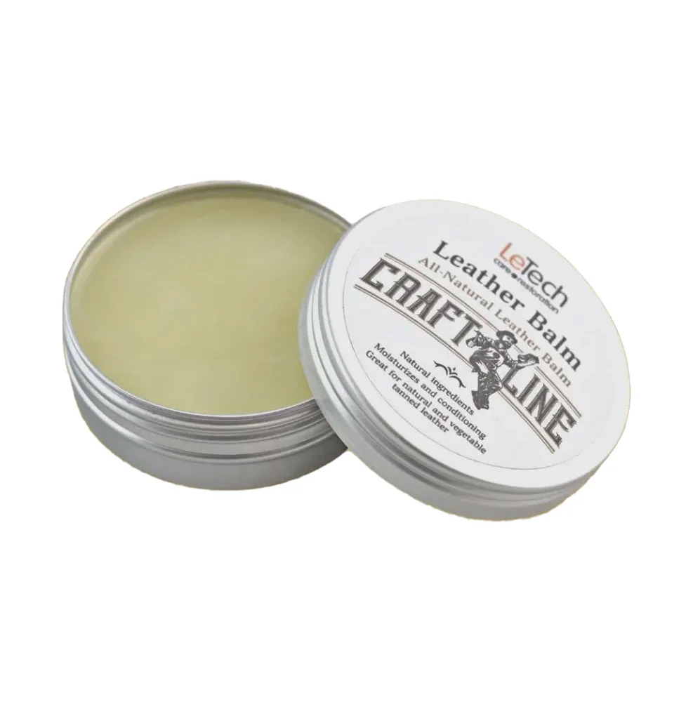 LeTech Leather Balm Jojoba - Натуральный бальзам для кожи с запахом жожоба, 60 мл - 2