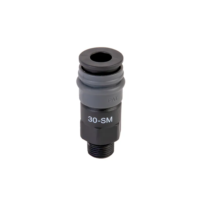 WDK-830SM Композитное пневматическое быстроразъёмное соединение с внешней резьбой M 3/8" - 1