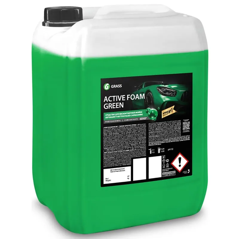 Grass Active Foam Green - Активная пена для бесконтактной мойки авто, 18 кг - 1