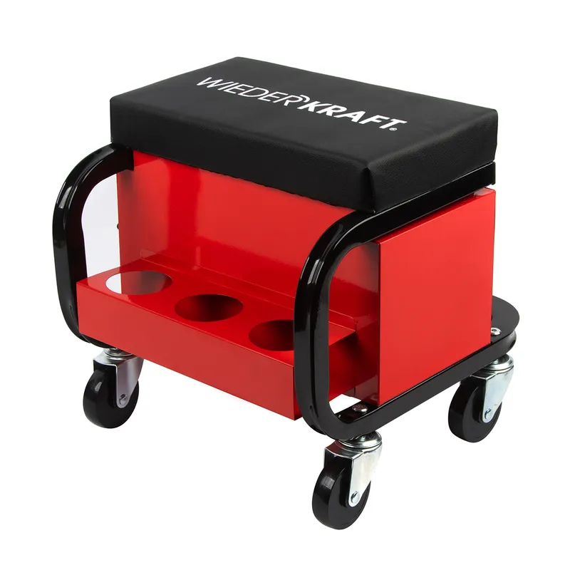 WDK-86032 Табурет механика с 3 инструментальными ящиками, г/п 110 кг - 1