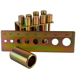 WDK-80008 Набор пуансонов для выпрессовки сайлентблоков и подшипников. В комплекте 8 оправок