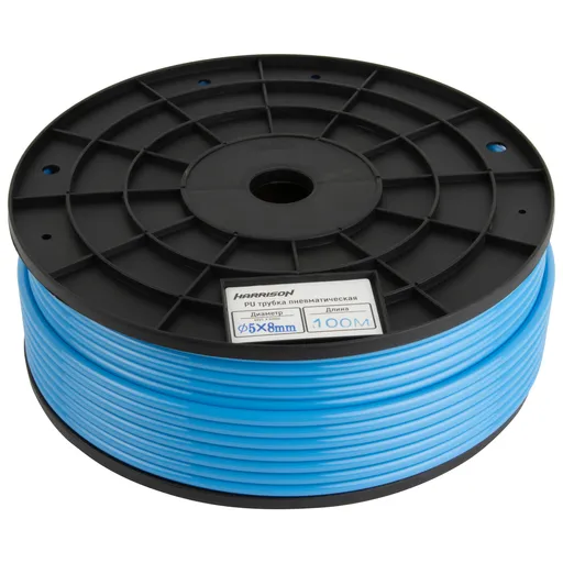 HUS0508-BS Трубка синяя Harrison PU 5х8 мм, длина 100 м - 1
