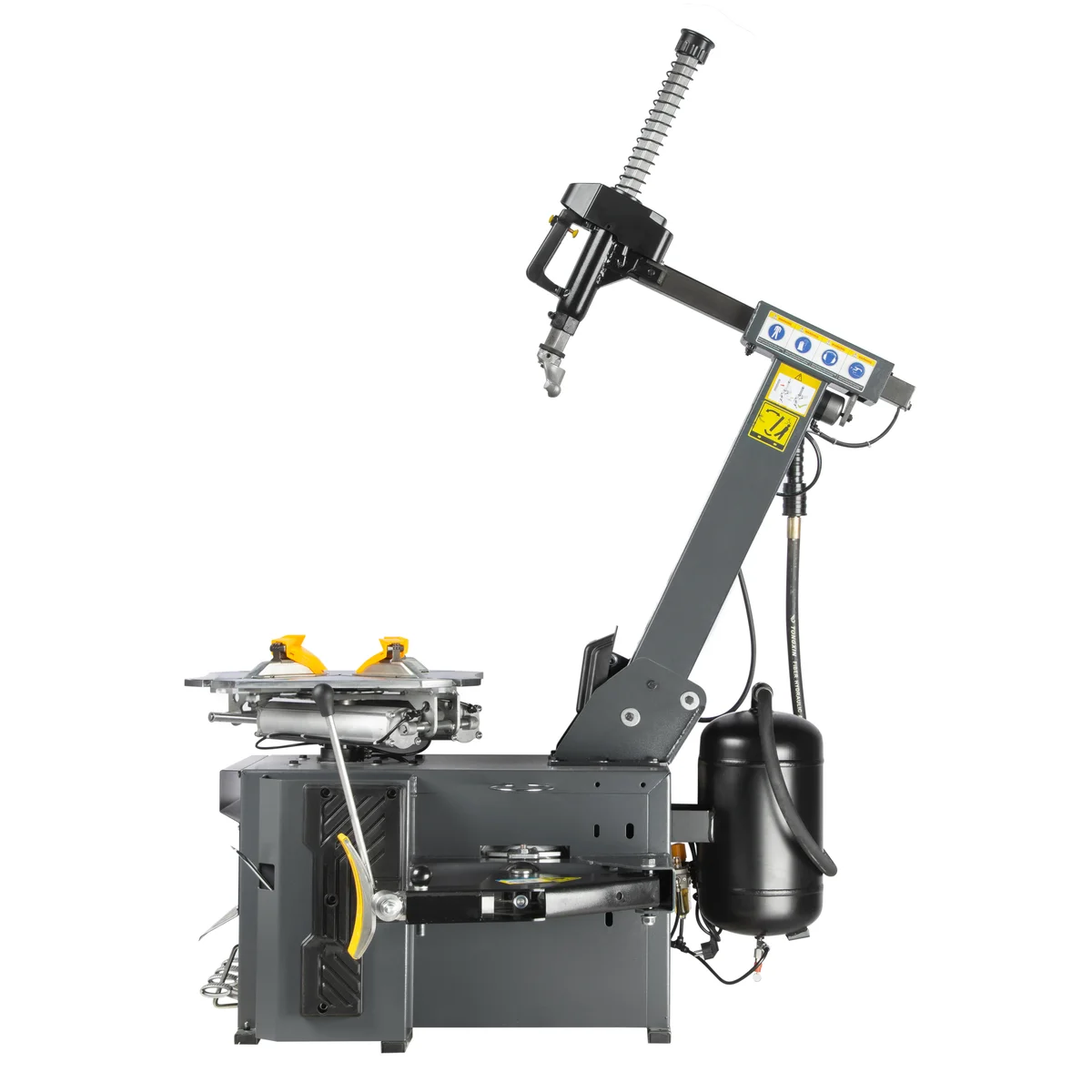 WDK-709738 Автоматический шиномонтажный станок со взрывной накачкой колес, двухскоростной, захват 12"-26" - 4