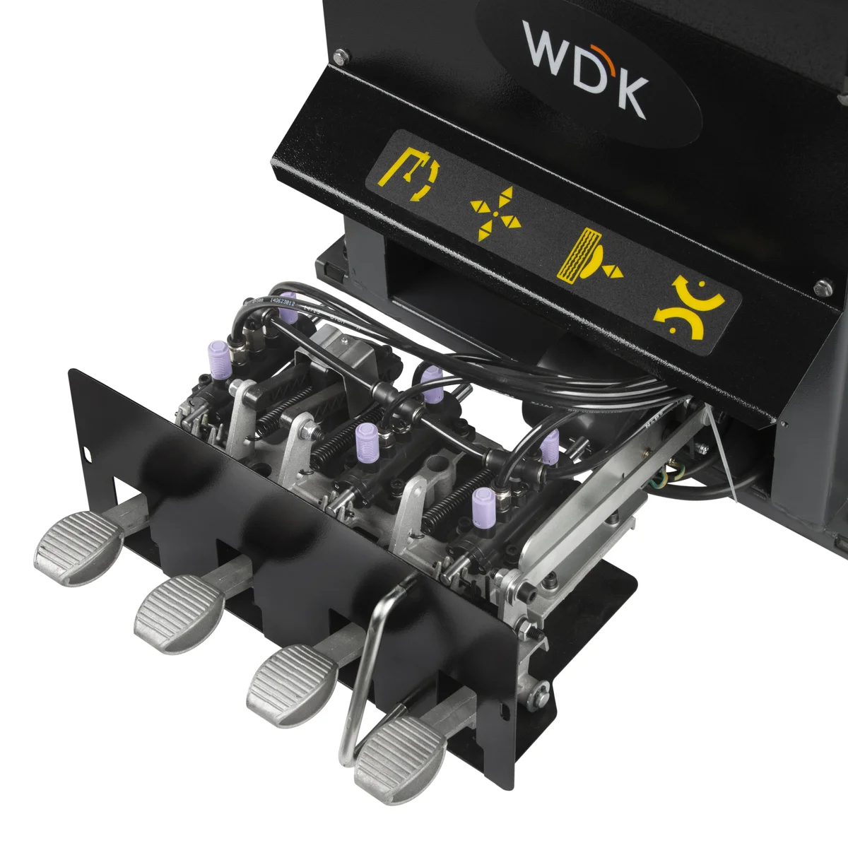 WDK-709738 Автоматический шиномонтажный станок со взрывной накачкой колес, двухскоростной, захват 12"-26" - 5