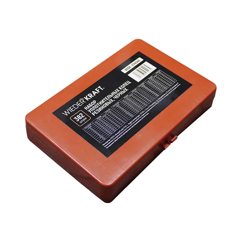 WDK-214046 Набор уплотнительных колец резиновых, черные, 382 шт. - 1