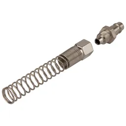 OPT-730PPS Штуцер быстроразъемного соединения пневматического с пружинкой, резьба 3/8"