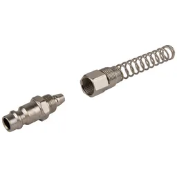OPT-720PPS Штуцер быстроразъемного соединения пневматического с пружинкой, резьба 1/4"