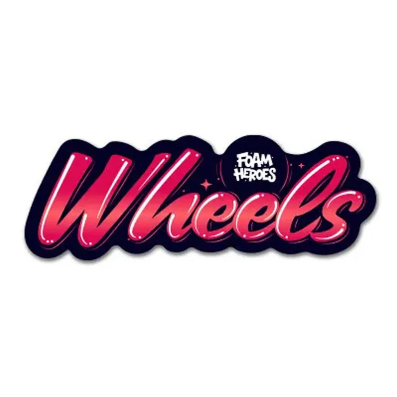 Foam Heroes Bucket Sticker Wheels - стикер водостойкий матовый, 21x7.4 см - 1