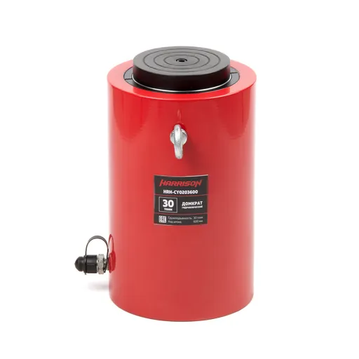 HRH-CY0203600 Гидравлический цилиндр (домкрат), многоступенчатый, однополостной 30 т, ход 600 мм - 1