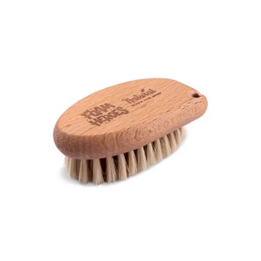 Foam Heroes Natural Boar's Hair Brush - щетка для очистки кожи, 10.2x5.5 см - 1