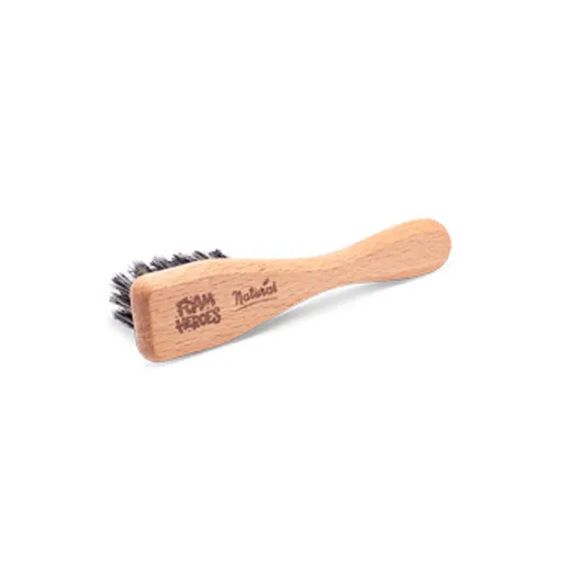 Foam Heroes Natural Boar's Hair Brush - щетка для очистки кожи, 11.8x2.9 см - 1