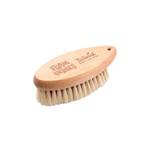 Foam Heroes Natural Boar's Hair Brush щетка для очистки кожи натуральной щетиной, 13.4x5.9 см - 1