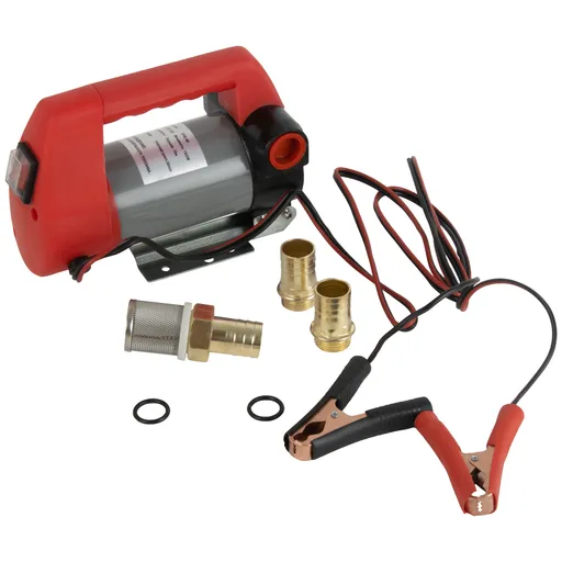 WDK-DYB40HT Электрический насос для раздачи топлива, раздаточный шланг 2 м, ПВХ шланг 4 м с латунным - 1