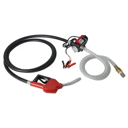 WDK-DYB50HT(24V) Насос перекачки топлива электрический 24В, заправочный раздаточный пистолет, комплект шлангов