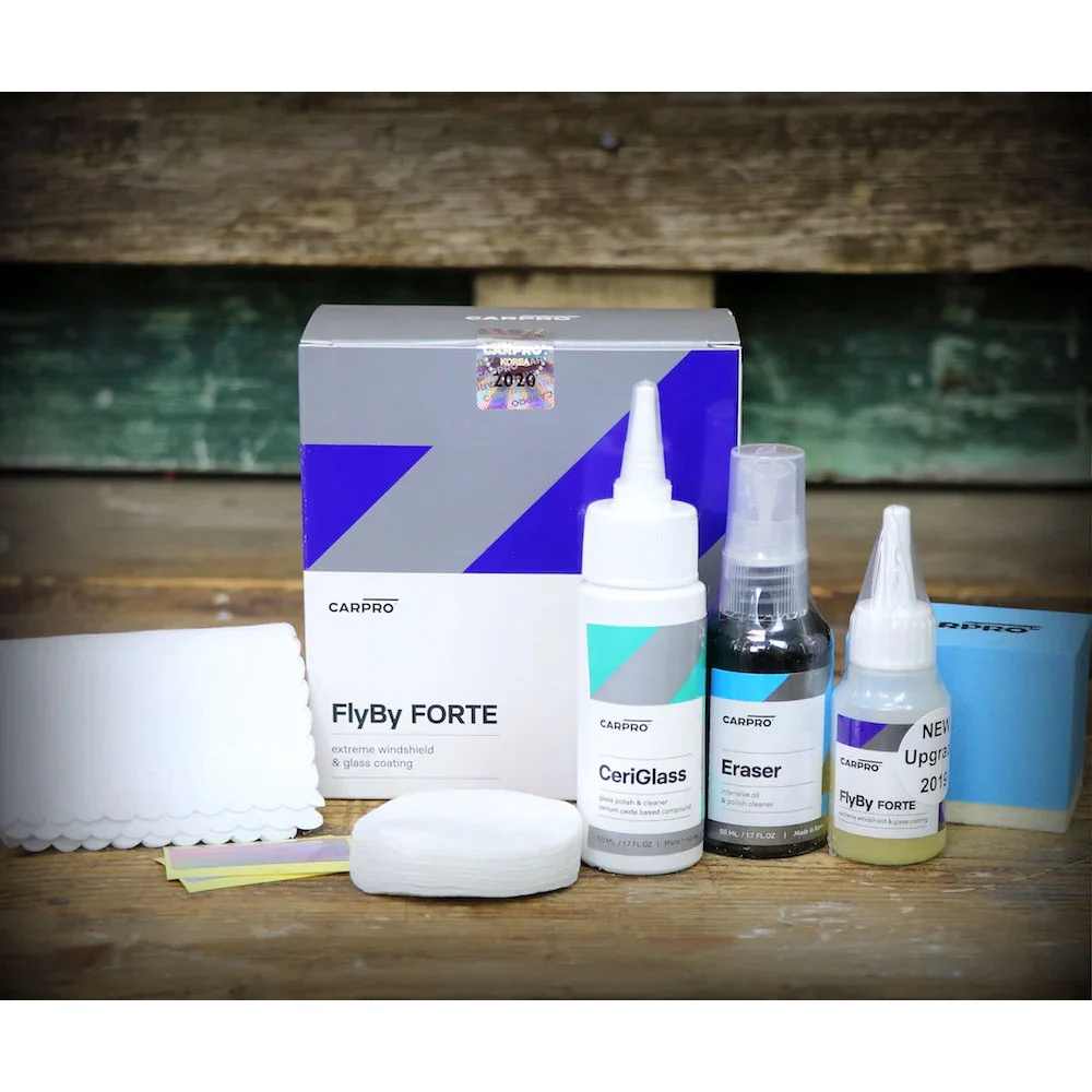 CarPro FlyBy Forte kit - Защитное покрытие для стекол (антидождь), 15 мл - 3
