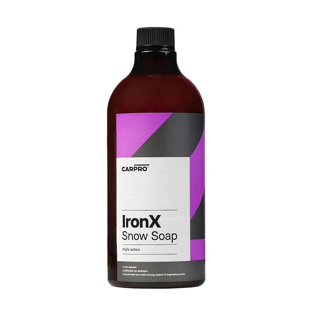 CarPro IronX Snow Soap - Шампунь-очиститель от металлических вкраплений, 1 л - 2