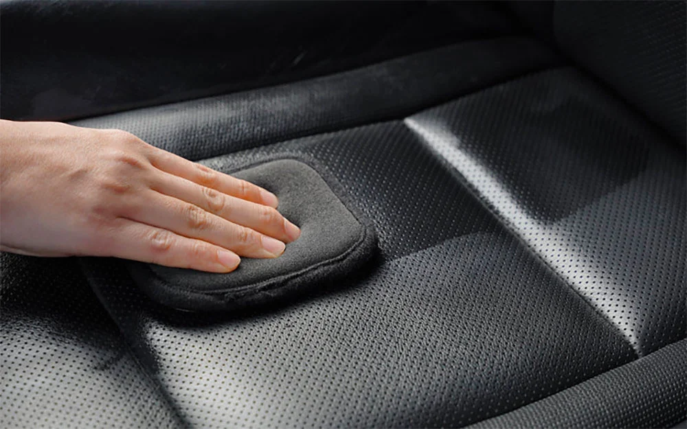 PureStar Nano-fiber Scrubbing Pad - Двусторонний пад для очистки салона автомобиля, 10x13 см - 4