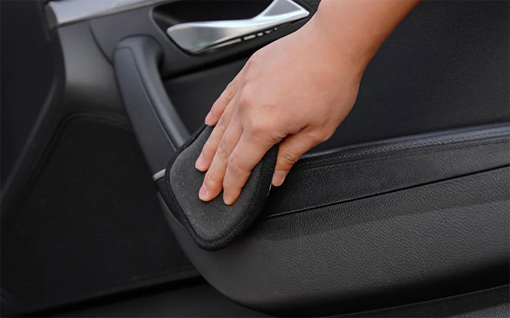 PureStar Nano-fiber Scrubbing Pad - Двусторонний пад для очистки салона автомобиля, 10x13 см - 5