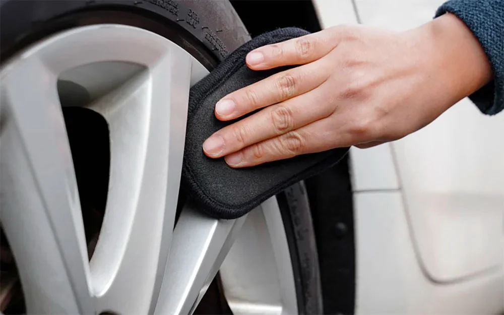 PureStar Nano-fiber Scrubbing Pad - Двусторонний пад для очистки салона автомобиля, 10x13 см - 6