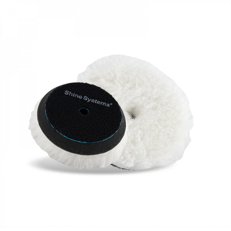 Shine Systems Cotton Wool Pad - полировальный круг мех с хлопком 75 мм - 1