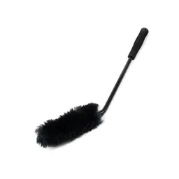 Smart Open Изогнутая щетка для чистки колес из натуральной шерсти овчины, 50 см