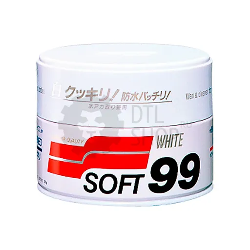 SOFT99 Soft Wax - Защитный полироль для кузова автомобиля светлого цвета, 350 гр - 1