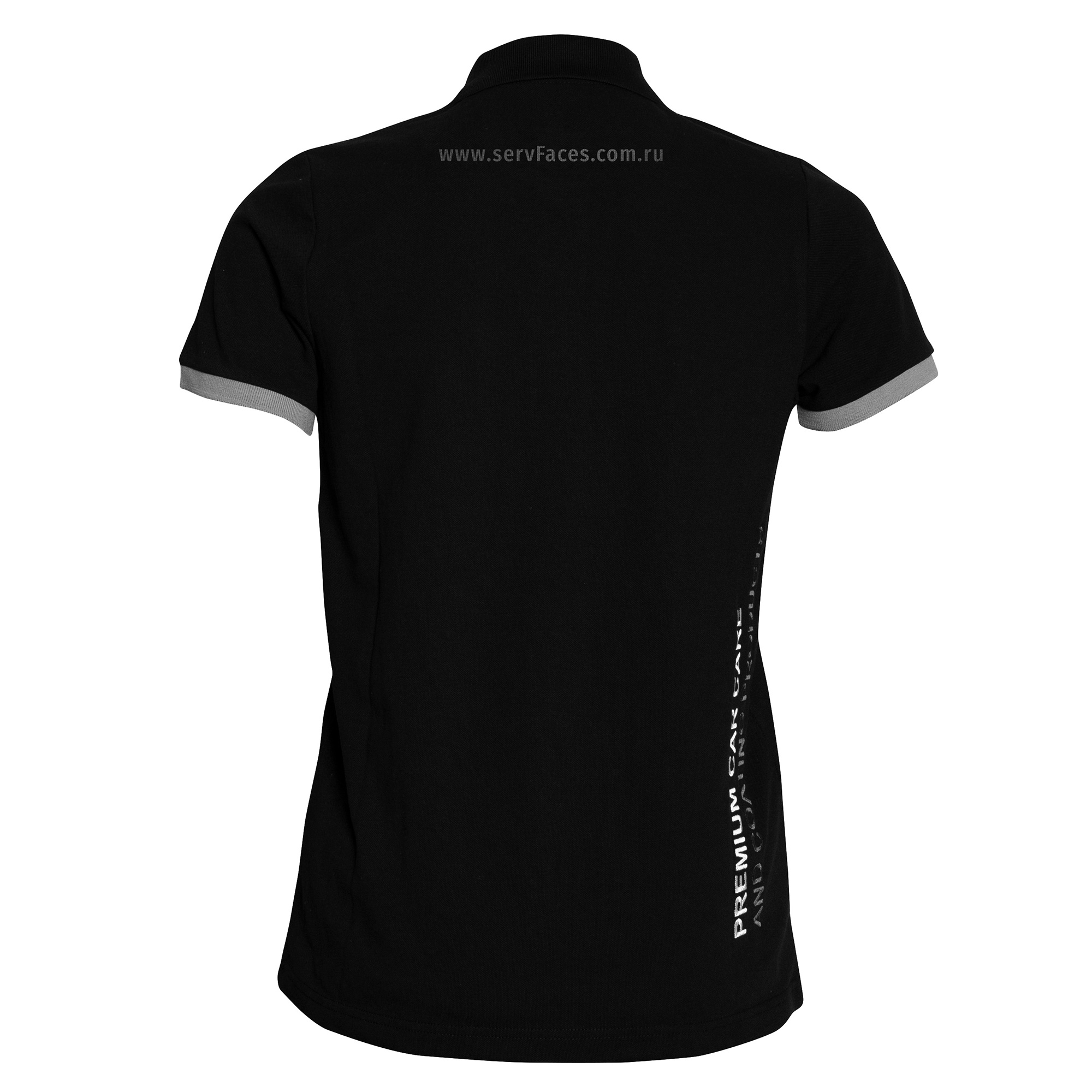 servFaces Polo Shirt - Футболка-поло с трафаретной печатью, черный, размер XS - 4