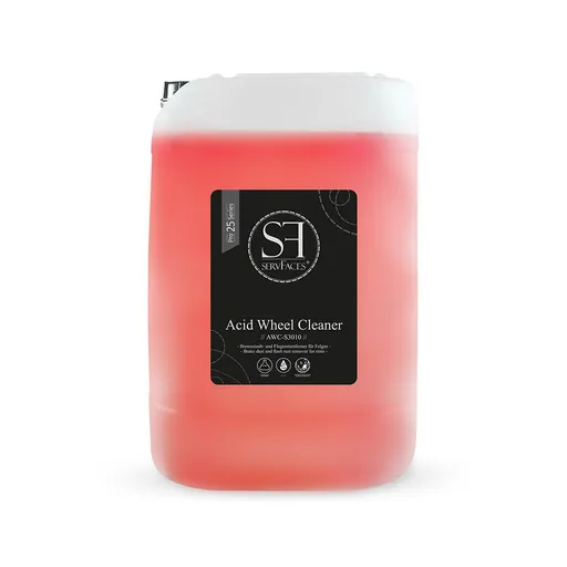 servFaces Acid Wheel Cleaner - Высококонцентрированный состав для легкого удаления тормозной пыли и ржавчины, 25 кг - 1