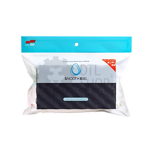SOFT99 Smooth Egg Soft Sponge - Губка для авто покрытых жидким стеклом, 1 шт - 1