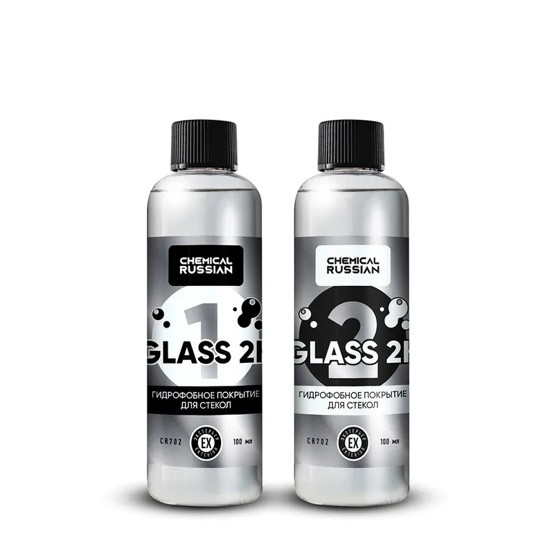 Chemical Russian Glass 2K - двух компонентное покрытие для стекол, 100 мл + 100 мл - 1