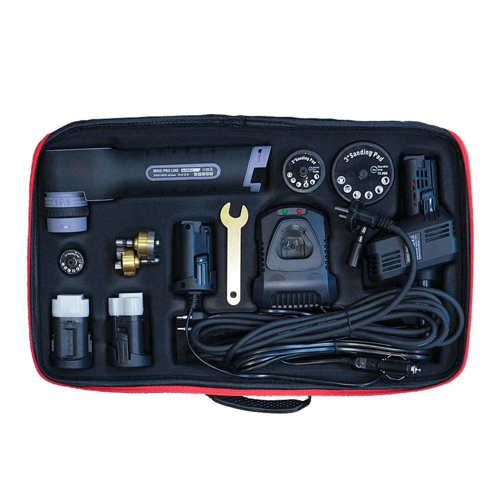 AuTech iBrid Pro Line Extended Kit - Автономная аккумуляторная полировальная машинка 12V и 220V - 2
