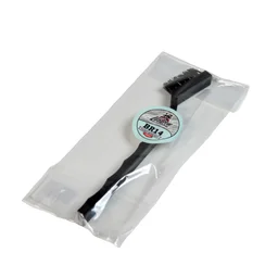 Leraton Мини щетка односторонняя жесткая, черная щетина