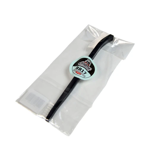 Leraton Мини щетка двухсторонняя мягкая, белая щетина - 1