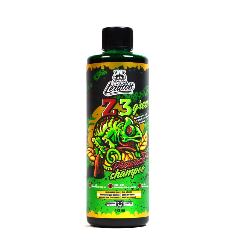 Leraton Z3 Green- pH-нейтральная пена для бесконтактной мойки, 3.8 л - 1