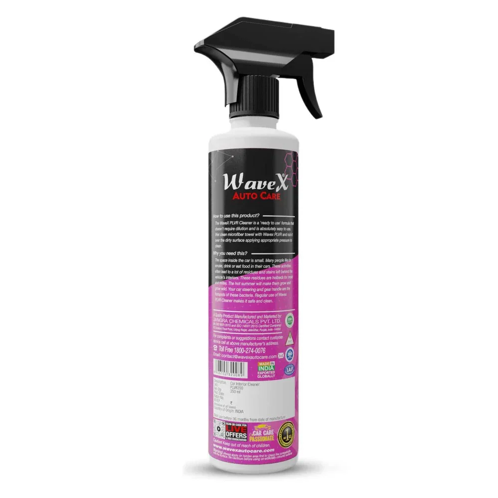 Wavex PLVR Plastic, Leather, Vinyl, Rubber Cleaner - Очиститель для пластика, кожи, винила и резины, 350 мл - 2