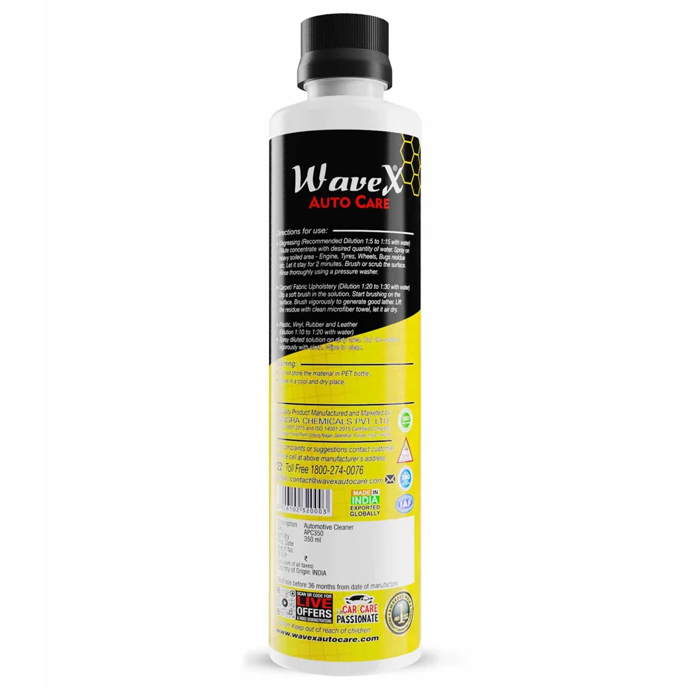Wavex All Purpose Cleaner & Degreaser Concentrate - Универсальный очиститель, 350 мл - 2