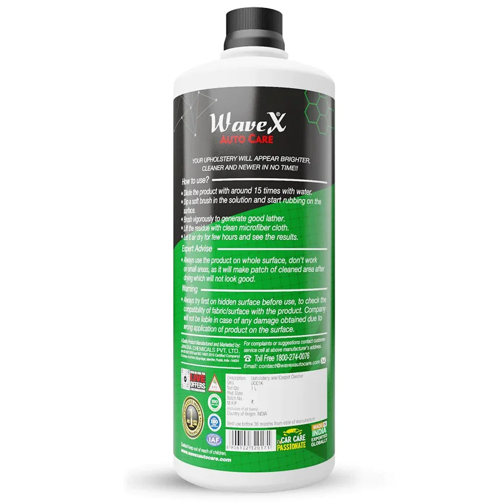 Wavex Upholstery and Carpet Cleaner - Чистящее средство для ковров, 1 л - 2