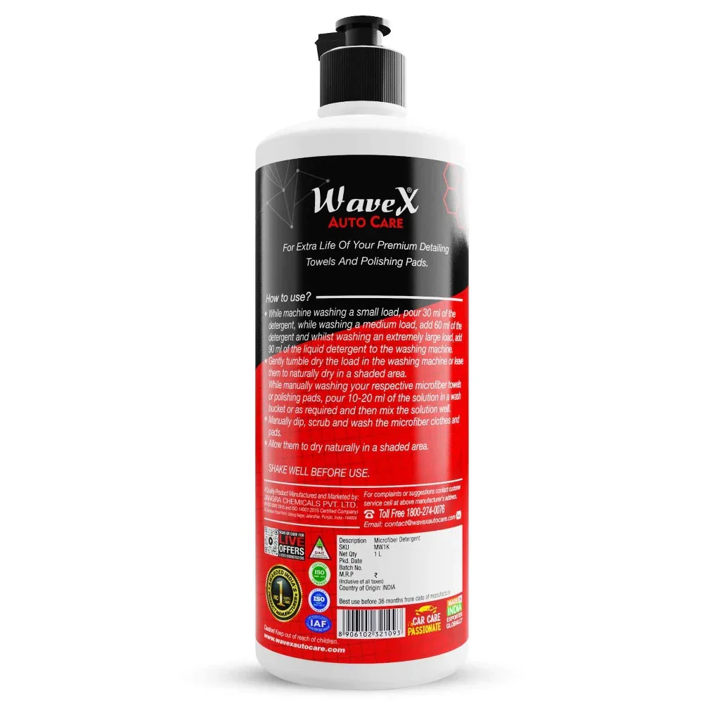 Wavex Microfiber Washer Liquid - Средство для стирки микрофибры, 1 л - 2