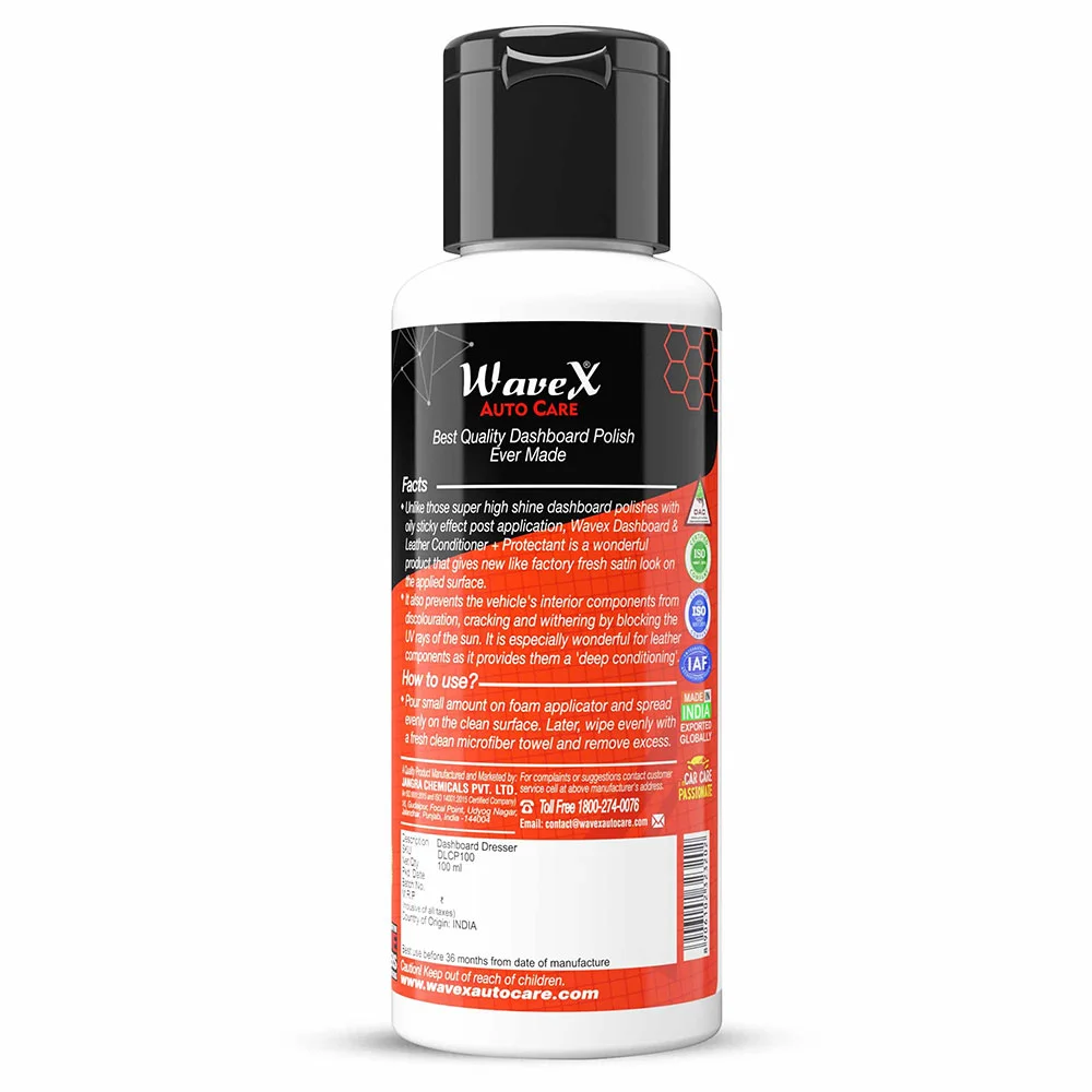 Wavex Dashboard & Leather Conditioner Plus Protectant - Кондиционер для кожи и пластика, 100 мл - 2