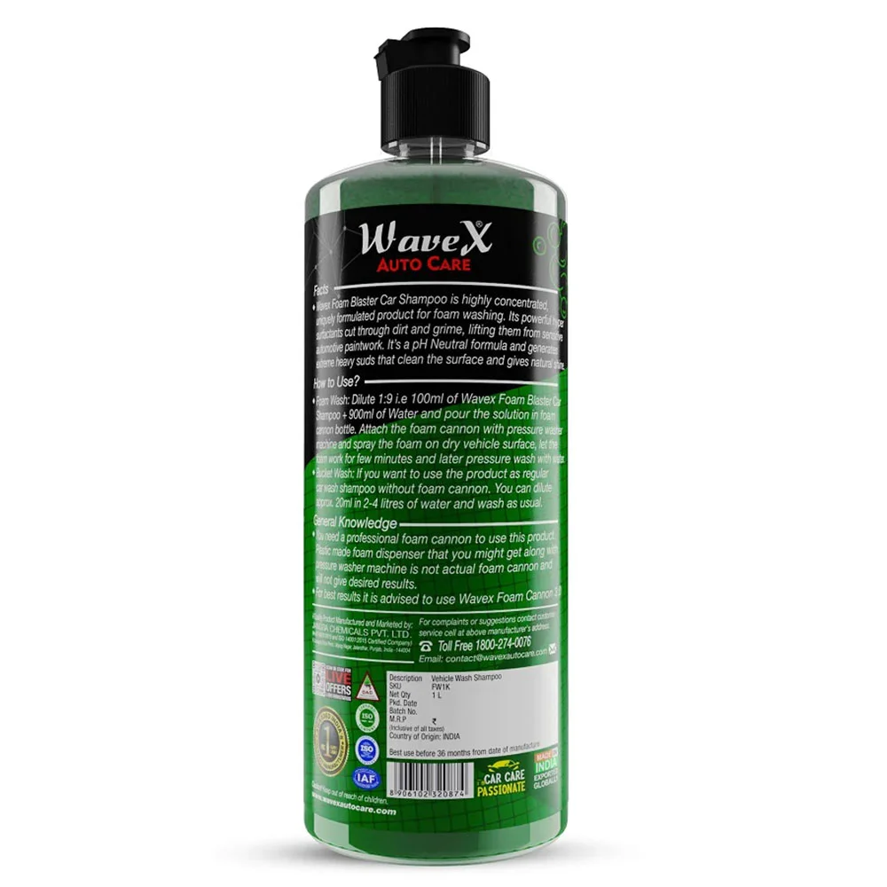 Wavex Foam Blaster Car Shampoo Concentrate - Шампунь для пенокомплекта, 1 л - 2