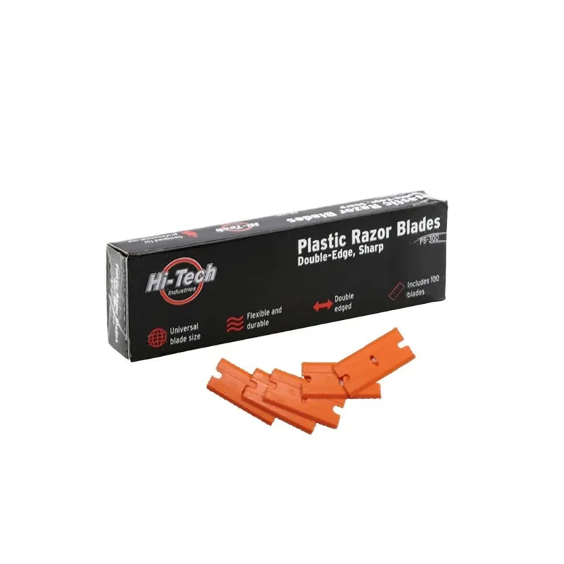 Hi-Tech HTI Plastic Razor Blades - Пластиковый скребок для удаления краски и клея с ЛКП, 100 шт - 1